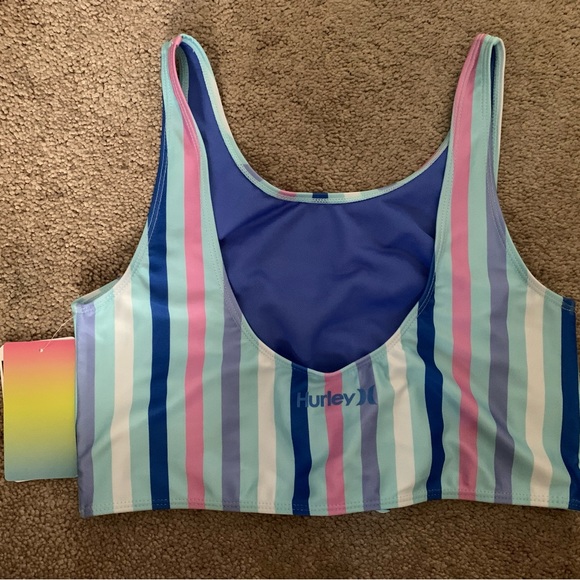 Hurley Mint Candy and Pink Stripe Bikini - Picture 5 of 8